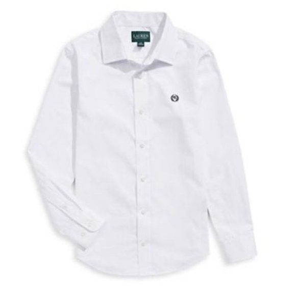 Lauren Ralph Lauren Boy's Cotton-Blend Sport Shirt - Picture 1 of 4